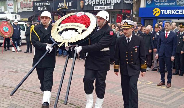 Çanakkale Zaferi'nin 111. yıldönümü Çaycuma'da törenlerle kutlandı