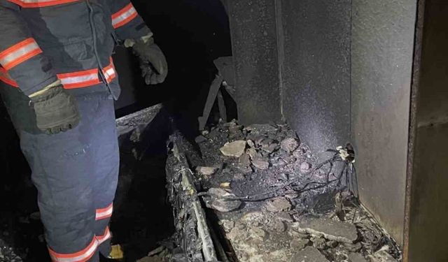 Çankırı'da korkutan ev yangını