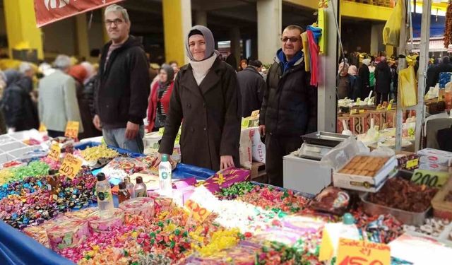 Devrek'te bayram şekerleri ve tatlıları görücüye çıktı