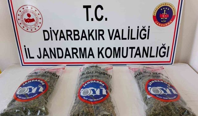 Diyarbakır'da 25 kilo esrar ele geçirildi