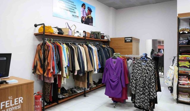 Efeler Belediyesi'nin Sosyal Destek Giyim Noktası 2 haftada 80 haneye ulaştı