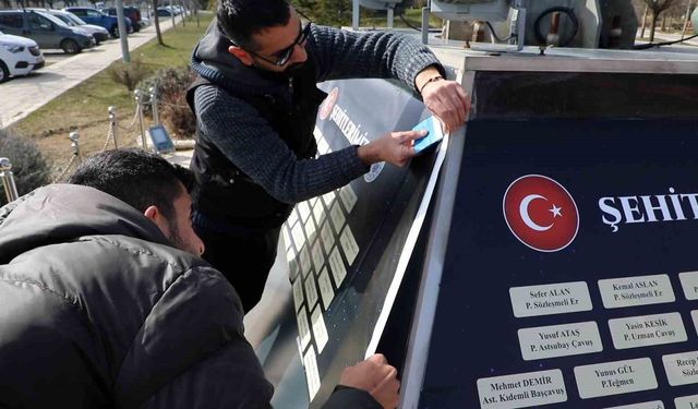 Elazığ'da şehitler anıtı restore edildi