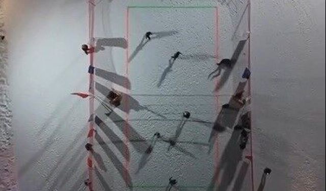 Ergan Dağı'nda kurumlar arası kar voleybolu heyecanı