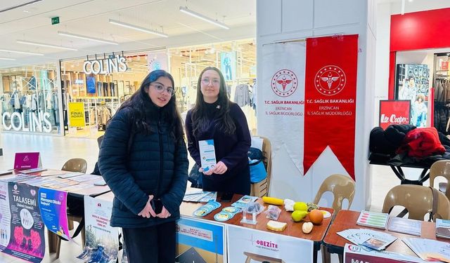 Erzincan'da vatandaşlara obezite konusunda bilgilendirme yapıldı