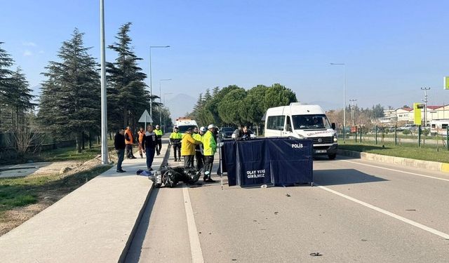 Isparta'da otomobille çarpışan motosiklet sürücüsü hayatını kaybetti