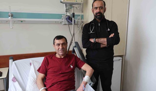 Kapalı damarı Almanya'da açılmayınca, Elazığ'a gelip sağlığına kavuştu