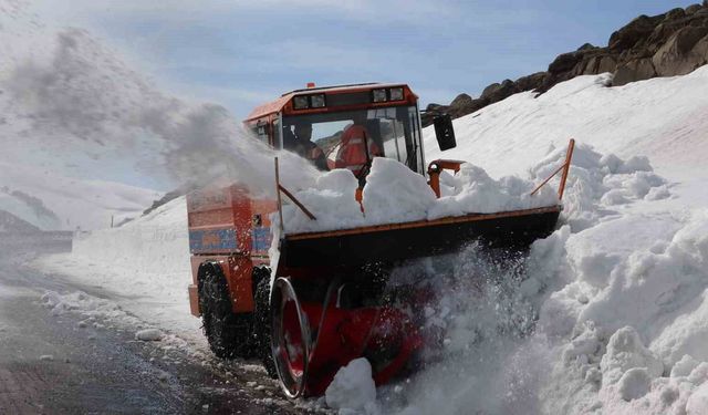 Kar ve tipi nedeniyle 4 aydır ulaşıma kapanan yol açılıyor