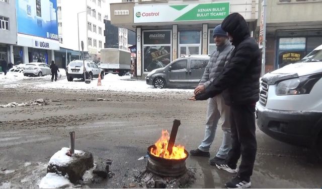 Kars eksi 15'i gördü: Baharda Sibirya soğukları etkili oluyor