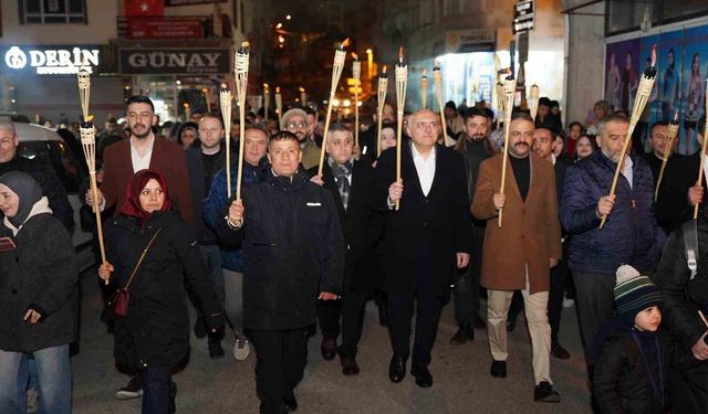 Kızılcahamam'da Ramazan coşkusu fener alayı ile yaşandı