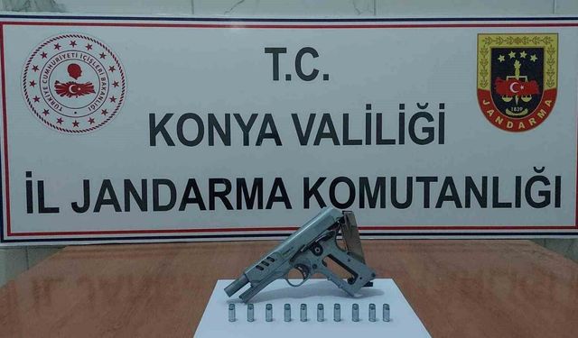 Konya'da çok sayıda silah ve silah parçası ele geçirildi: 1 tutuklama