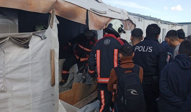 Malatya'da konteynerde yangın