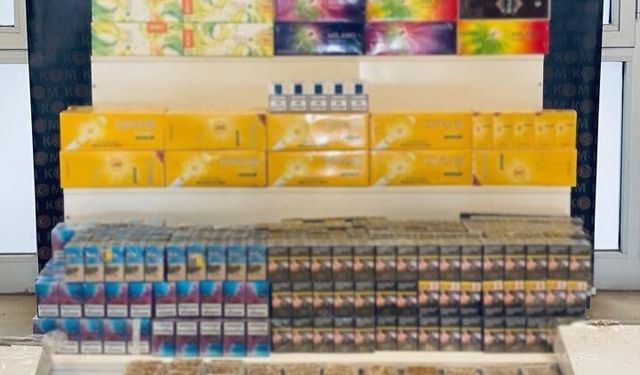 Muş'ta 2 bin 216 paket gümrük kaçağı sigara ele geçirildi