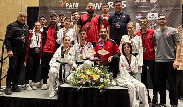 Para taekwondoculardan ABD Açık Taekwondo Turnuvası'nda 7 madalya