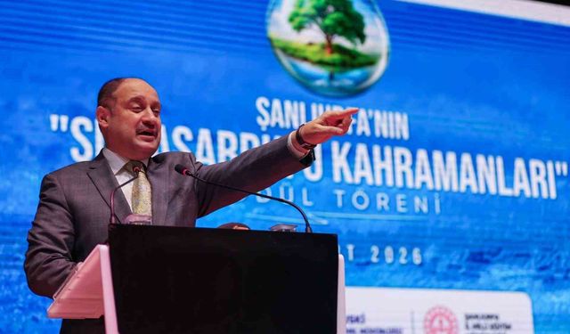 Şanlıurfa'da su tasarrufu kahramanları ödüllerine kavuştu