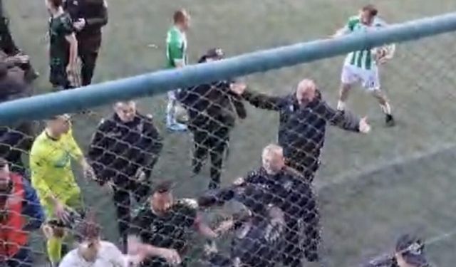 Trabzon'da BAL'a yükselme maçında olay çıktı