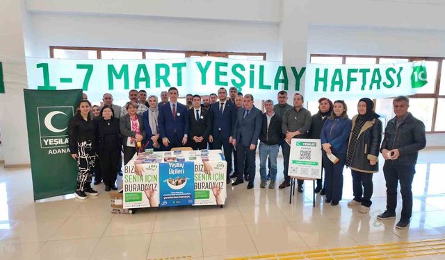Yüreğir Kaymakamlığında Yeşilay Haftası standı açıldı