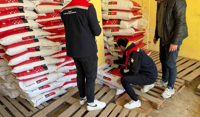 Bayburt'ta gübre bayilerine denetim