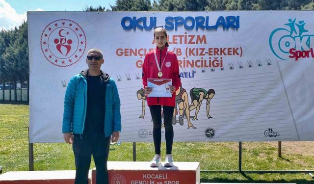 Bilecikli atletizm sporcusundan altın madalya