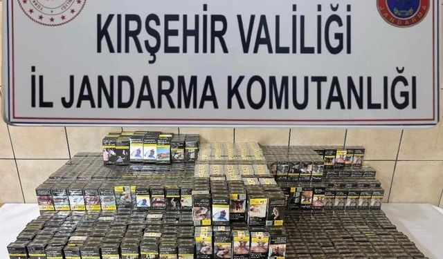 Çiçekdağı'nda kaçak sigara operasyonu