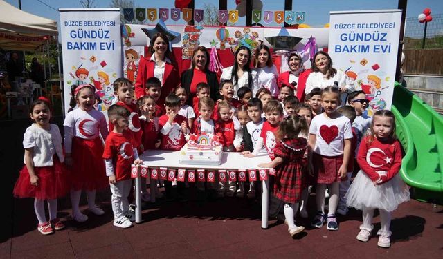 Çocuklar Gündüz Bakımevinde 23 Nisan büyük bir coşku ile kutladı