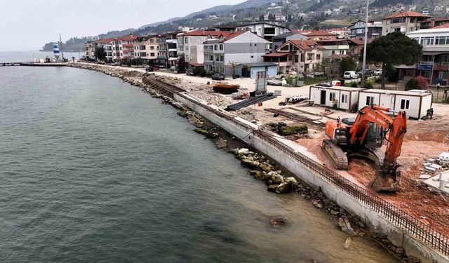 Dalgı kırıcı set Ulaşlı'da deniz taşkınlarına 'dur' diyecek