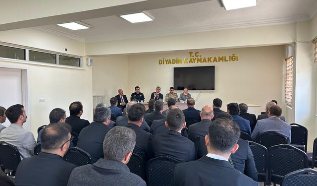 Diyadin'de okul güvenliği masaya yatırıldı