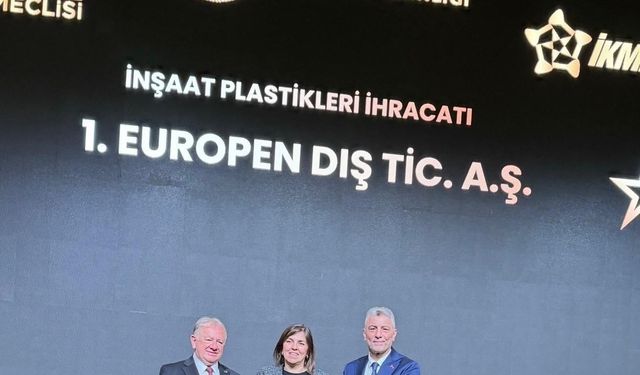 Europen'e büyük onur: İhracat şampiyonluğu ödülünü Bakan Ömer Bolat takdim etti