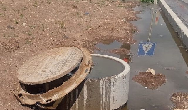 Gölbaşı'nın ortasında lağım rezaleti