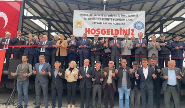 Havsa Modern Canlı Hayvan Pazarı hizmete açıldı