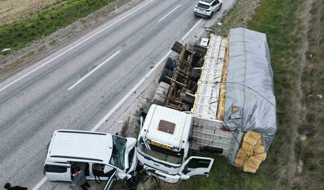 Kamyon ve tankerin karıştığı kazada faciadan dönüldü