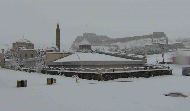 Kars'ta yer gök beyaz: Kar kalınlığı 30 santimi aştı