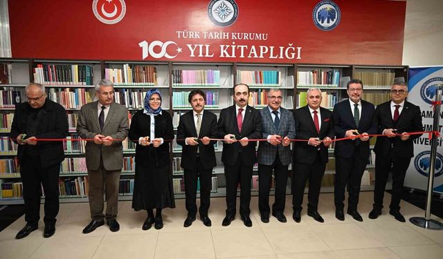 KMÜ'de 'Türk Tarih Kurumu 100. Yıl Kitaplığı' açıldı