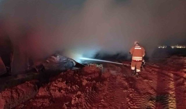 Konteyner yangınında 1 kişi öldü