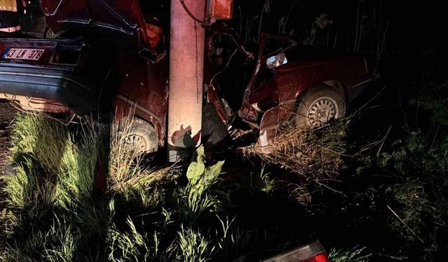 Kütahya'da feci kaza: Sürücü hayatını kaybetti