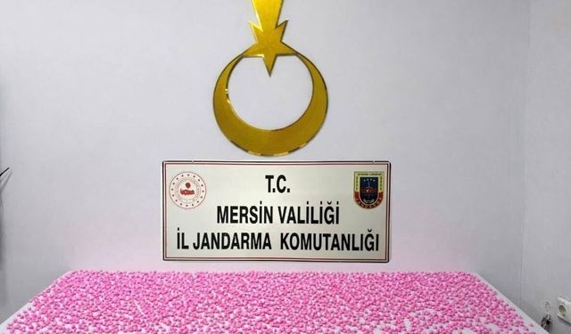 Mersin'de uyuşturucu haplarla yakalanan 2 şüpheli tutuklandı