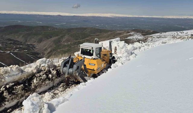 Muş'ta nisan ortasında karla mücadele sürüyor