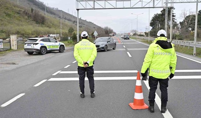 Ordu'da bir haftada yaklaşık 20 bin araç ve sürücüsü denetlendi