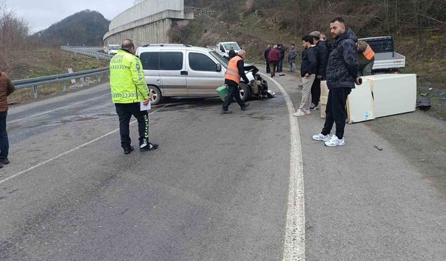 Ordu'da trafik kazası: 2 yaralı