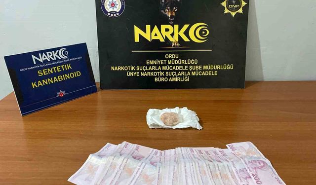 Ordu'da uyuşturucu operasyonlarında 3 tutuklama