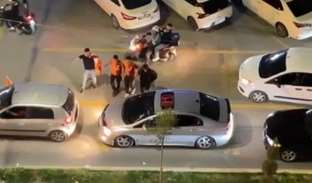 Osmaniye'de Galatasaray'ın derbi galibiyeti sonrası konvoy yapıldı