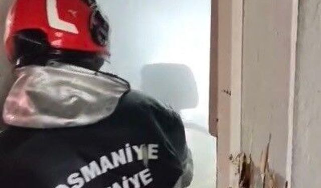 Osmaniye'de tek katlı evde çıkan yangın söndürüldü