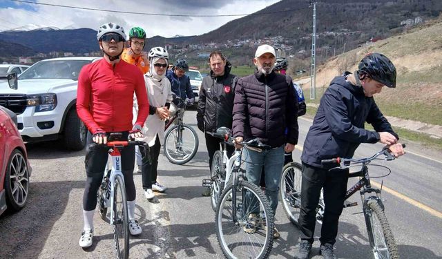 Posof'ta bisiklet turu etkinliği