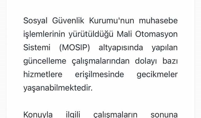 SGK bilgisayar sistemindeki arıza sebebiyle borçların son ödeme tarihini uzattı