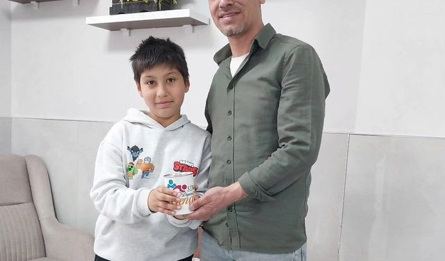 Simav'da minik yürekten büyük bağış