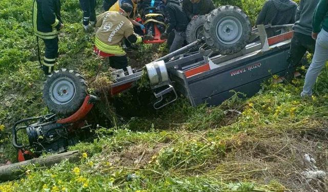 Takla atan patpatın sürücüsü hayatını kaybetti