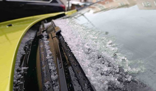 Tekirdağ'da dolu etkili oldu