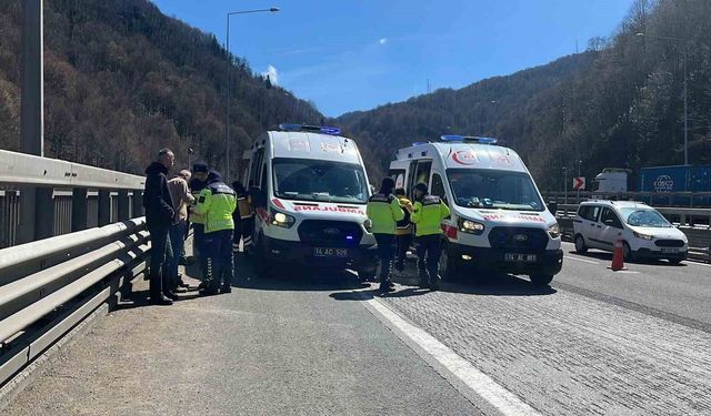 TEM Otoyolu'nda 5 aracın karıştığı zincirleme kaza: 5 yaralı