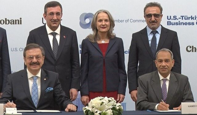 TOBB Başkanı Hisarcıklıoğlu: 'Türkiye'de ve ABD'de ticaret ve yatırım ilişkilerini güçlendirmeye yönelik çok sayıda etkinliği birlikte hayata geçiriyoruz'