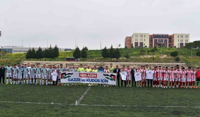 Üniversiteli sporculardan Filistin ve Gazze'ye özgürlük etkinliği
