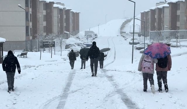 Yüksekova nisan ayında karla kaplandı